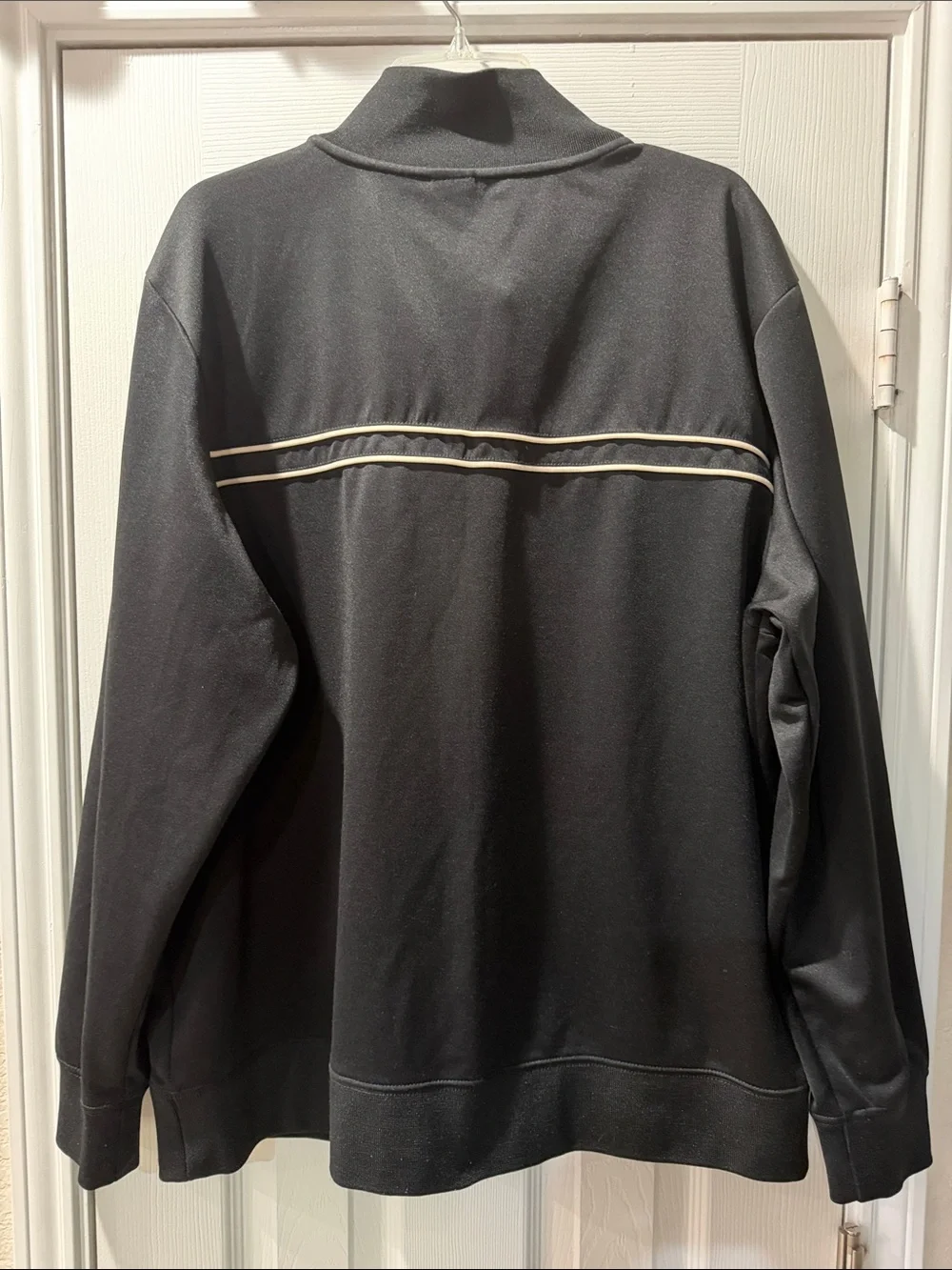 The North Face Black Track Jacket with White Accents